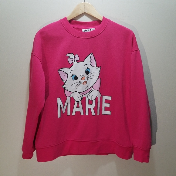 Disney Tops - Disney x Primark Pink Marie Aristocats Sweatshirt Cat Women's Medium M 8/10
